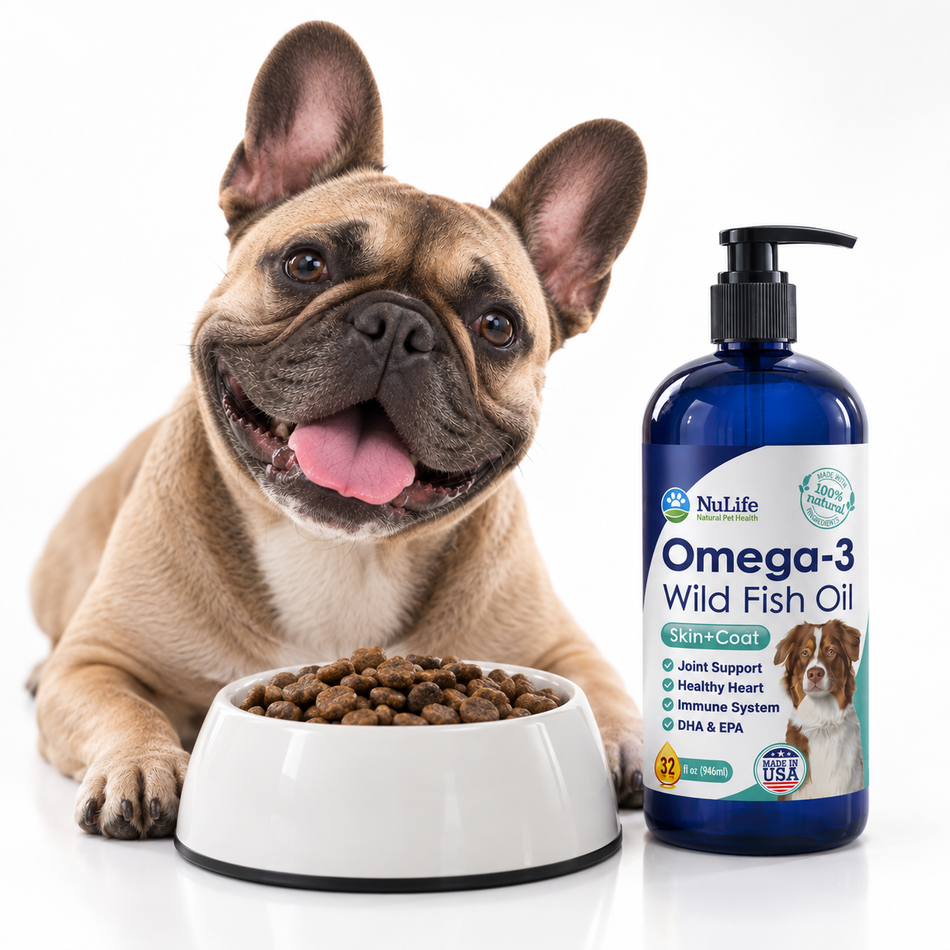 Wild Omega 3 Fish Oil for Dogs Liquid – High Quality Fish Oil 32oz Pump (Copy)