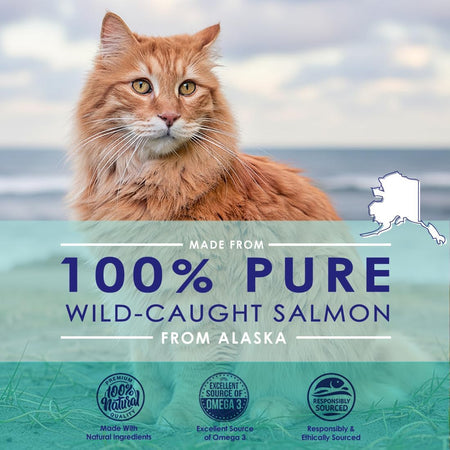 Cat Fish Oil Supplement 16oz Pump Bottle Wild Caught Alaskan Salmon - NuLife